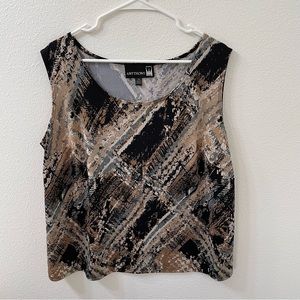 Antthony tank top tan 1X
